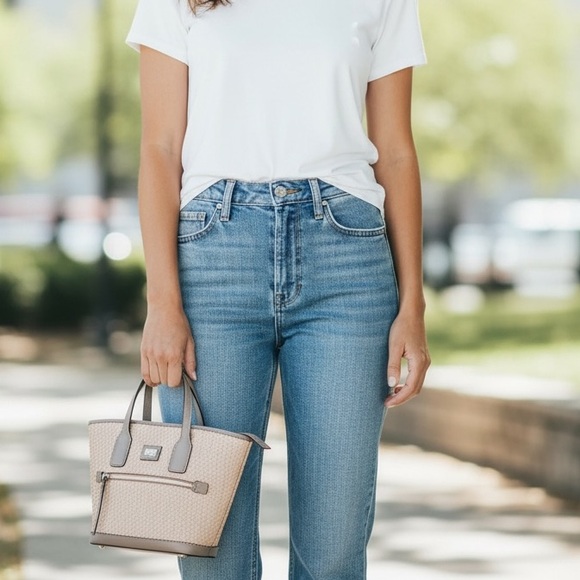 Dooney & Bourke Camden Woven Small Tote - Picture 2 of 12